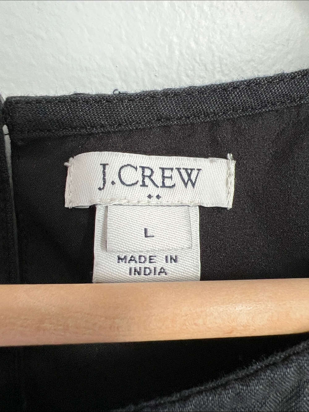J. Crew | Black Sleeveless Dress with White Floral Embroidery Size L - Picture 3 of 17